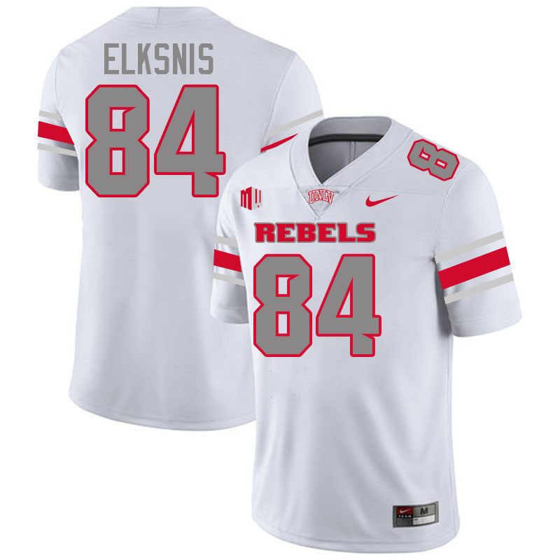 #84 Nick Elksnis UNLV Rebels College Football Jersey Stitched-White